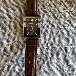 Epoch Ladies Watch with Brown Leather Croc Band
